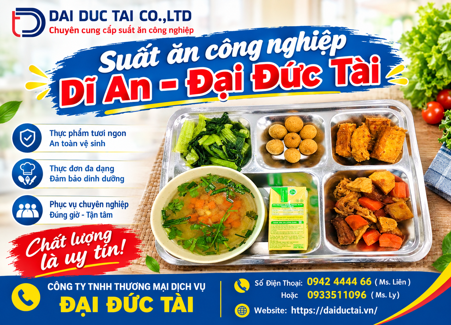 Suất ăn công nghiệp Dĩ An