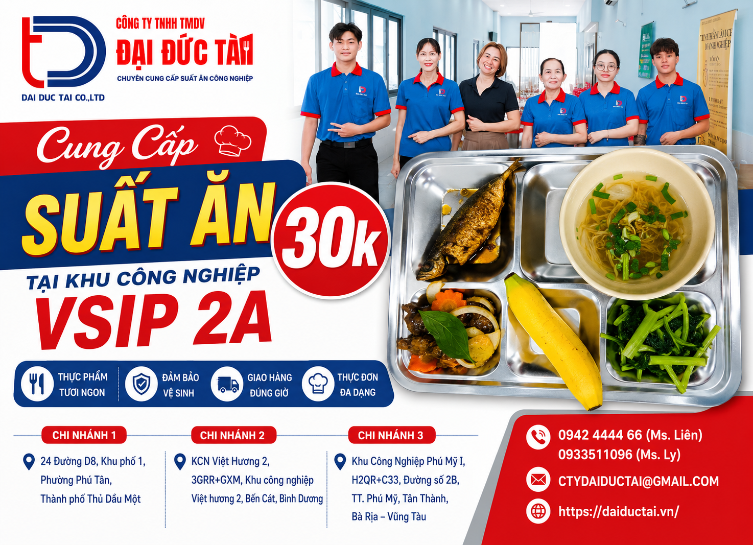 Cung Cấp Suất Ăn 30k Tại Khu Công Nghiệp VSIP 2A