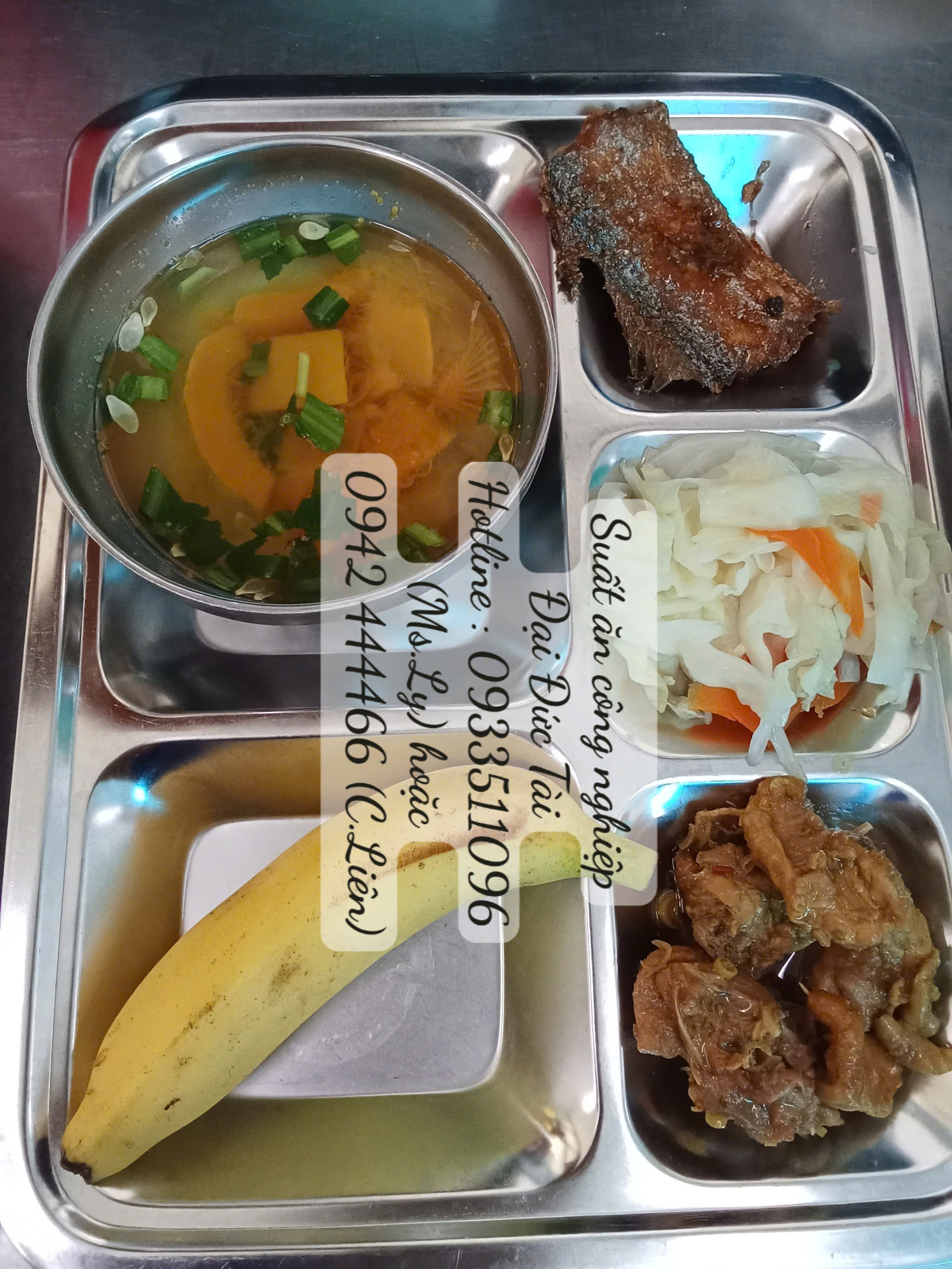 Mẫu thực đơn suất ăn công nghiệp 25k